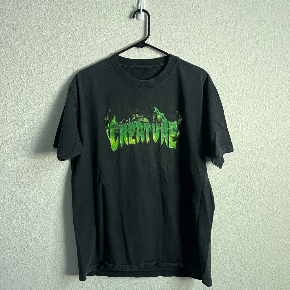 Creature men’s Black and Green Reptile T-Shirt size medium
